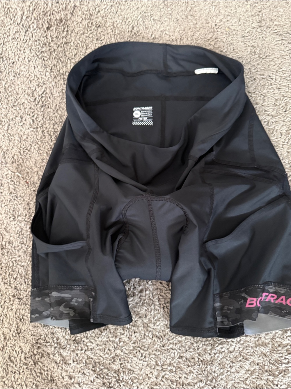 BONTRAGER Men’s Black Athletic Cycling Shorts